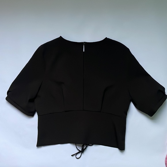 ❣️sold❣️ Topshop Lace up Puffed Sleeved Blouse - Picture 3 of 16